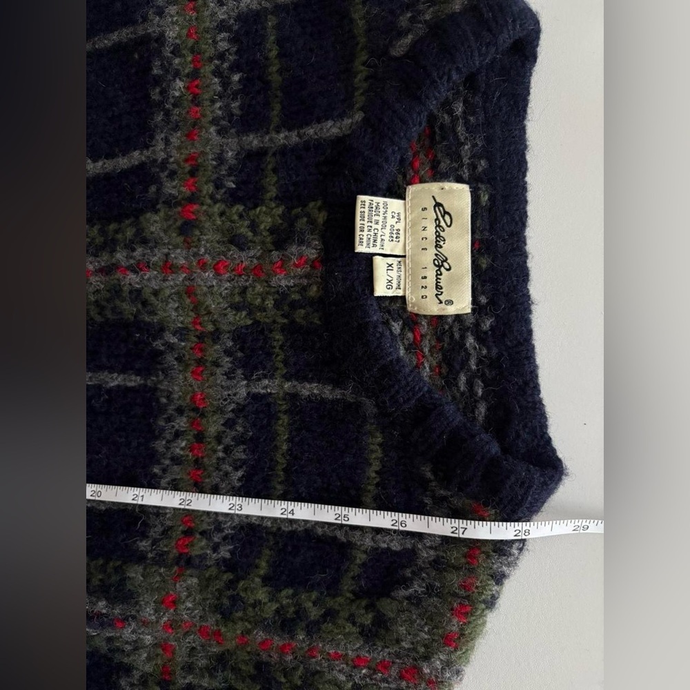 Vintage Eddie Bauer fisherman chunky knit sweater 90s / 00s sz men’s XL - Picture 4 of 8